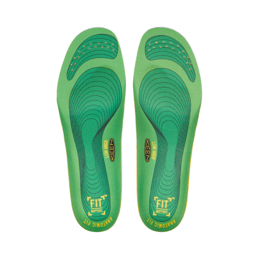 Men's Utility K 30 Low Arch Support Insoles - Comfortable & Durable Foot Cushion for Flat Feet - Perfect for Work Boots, Hiking Shoes & Everyday Wear (Green)