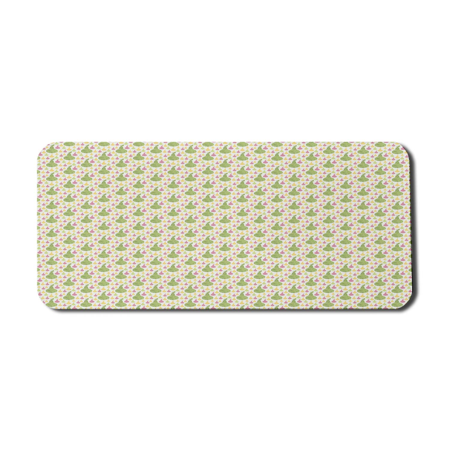 Ambesonne Fruit Themed Computer Mouse Pad - Non-Slip Rubber Gaming Mousepad with Zentangle Pears Design, 35