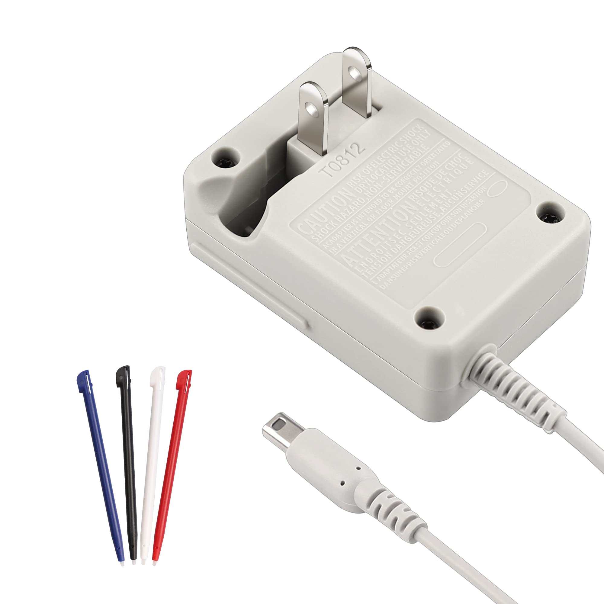 Nintendo 2DS Charger Kit - AC Power Adapter, Stylus Pen & Travel Wall Charger Cable (100-240V) - Perfect for Gaming at Home or On The Go