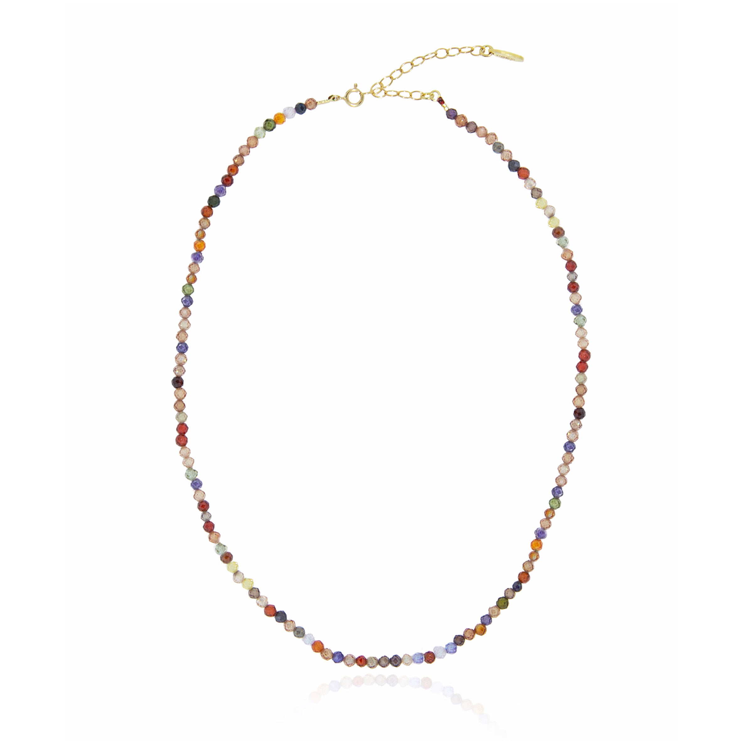 Vibrant Rainbow Necklace for Women - Colorful Beaded Pendant Jewelry for Everyday Wear & Gift Giving | Perfect for Parties, Festivals & Boho Style Outfits
