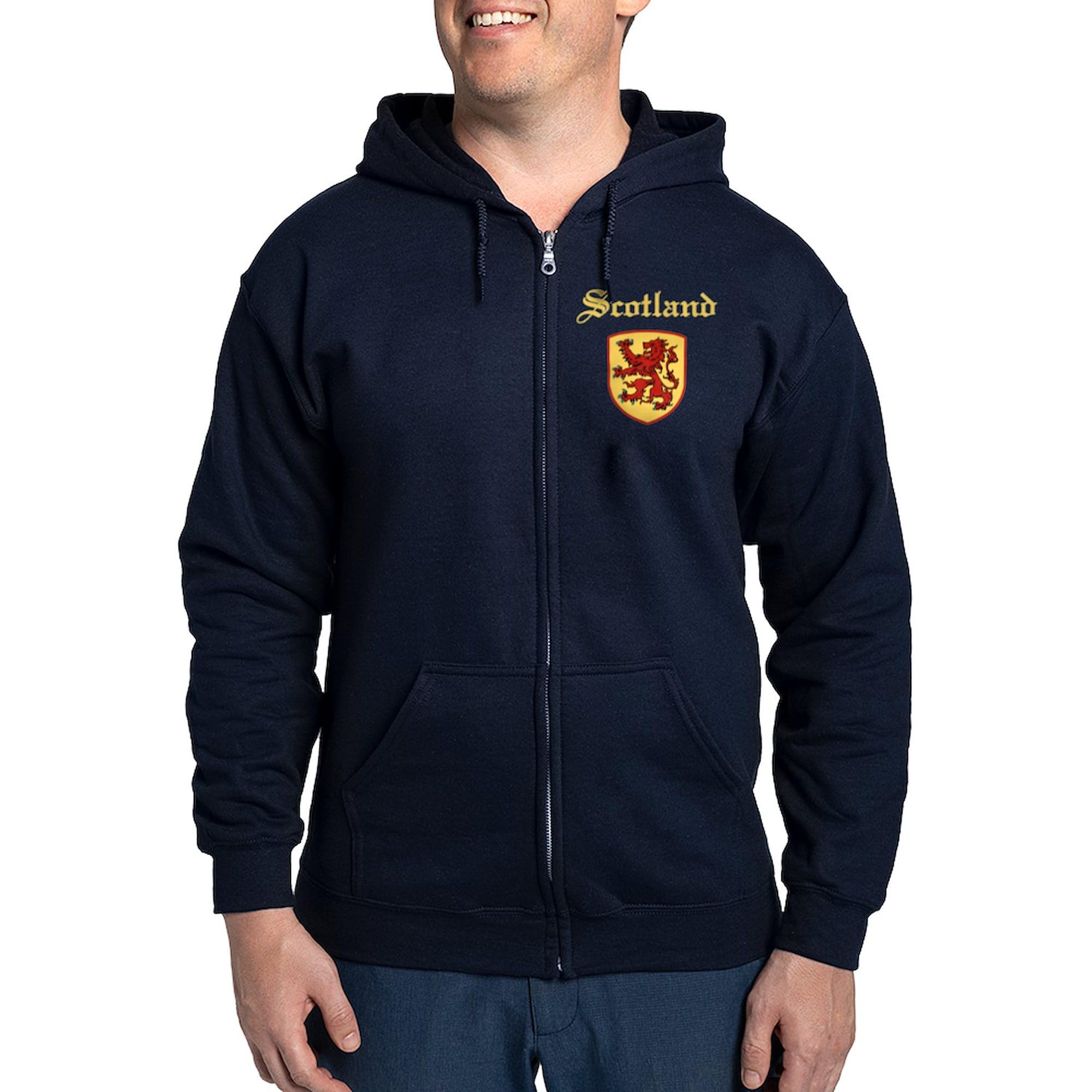 Scotland Zip Hoodie for Men - Dark Zip-Up Hooded Sweatshirt | CafePress | Perfect for Casual Wear, Travel & Outdoor Activities