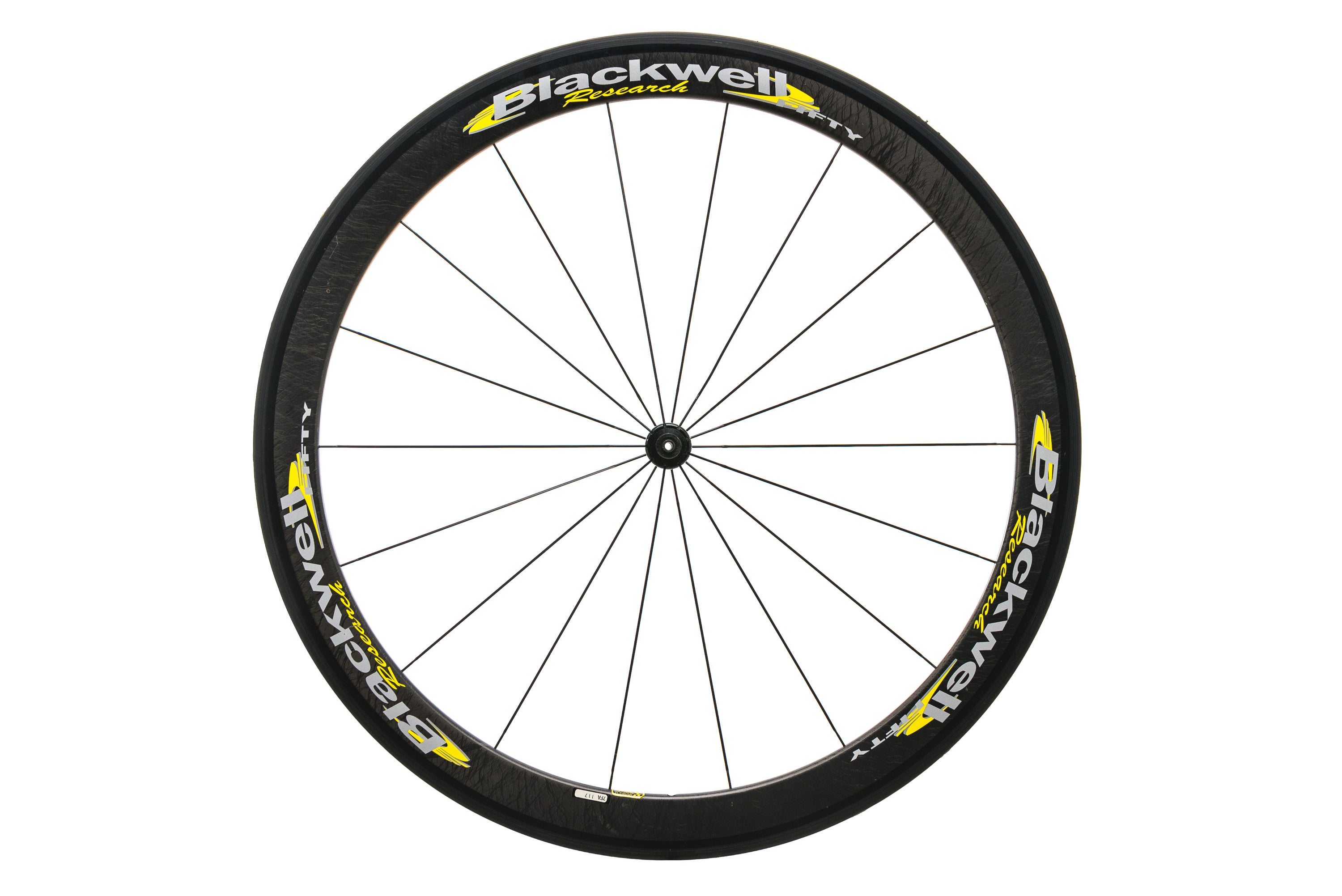 Blackwell Research Fifty Carbon Tubular 700c Front Wheel - Lightweight Carbon Fiber Road Bike Wheel for Racing & Performance Cycling