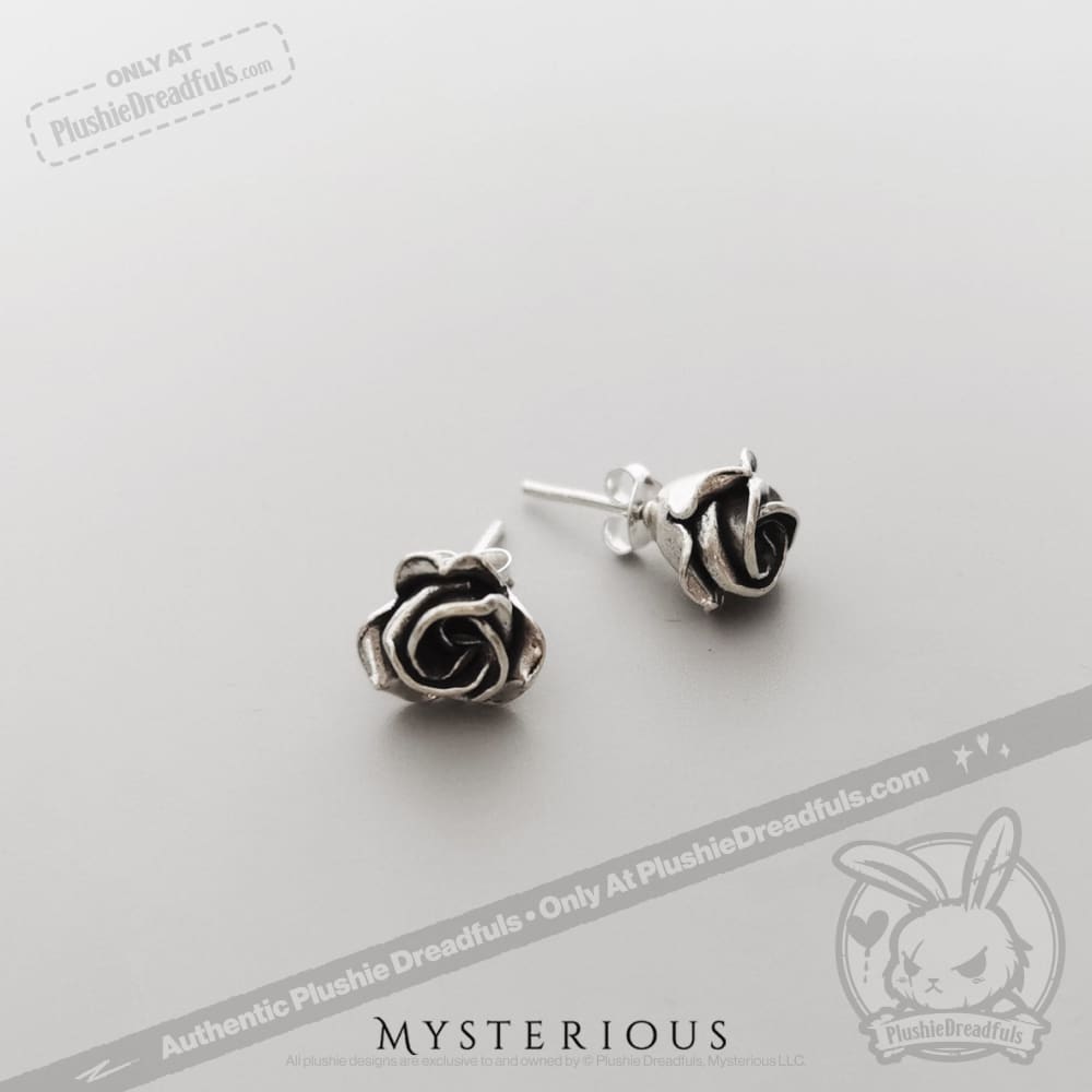 Wild Rose Jewelry Set - Sterling Silver Rose Necklace & Earrings for Women, Romantic Floral Gift for Her - Perfect for Valentine's Day, Anniversary & Special Occasions