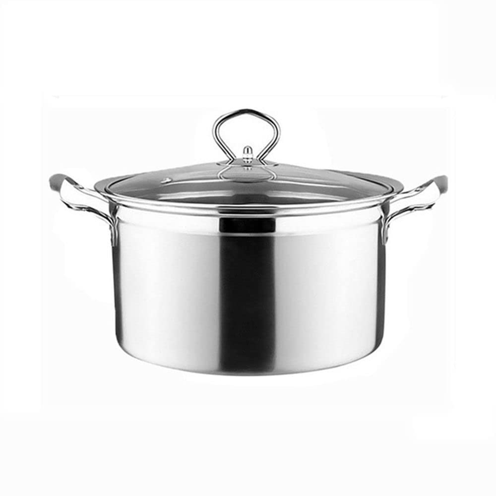 BAUT 2 in 1 Universal Stainless Steel Gas & Induction Cooker Pot - 24cm Steamer, Soup Pot, Milk Pot with Anti-Overflow & Anti-Stick Design - Perfect for Cooking, Steaming, Boiling & Hot Pot Meals at Home