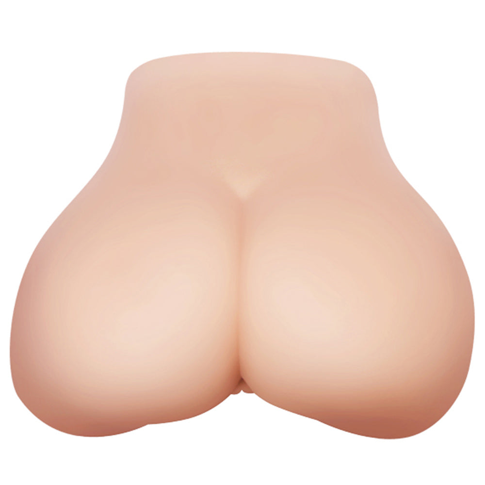 Crazy Bull Realistic Vibrating Vagina & Anal Masturbator for Men - Ultra Soft Skin-Like Texture - Waterproof & Rechargeable Adult Toy for Solo Play & Couples Fun
