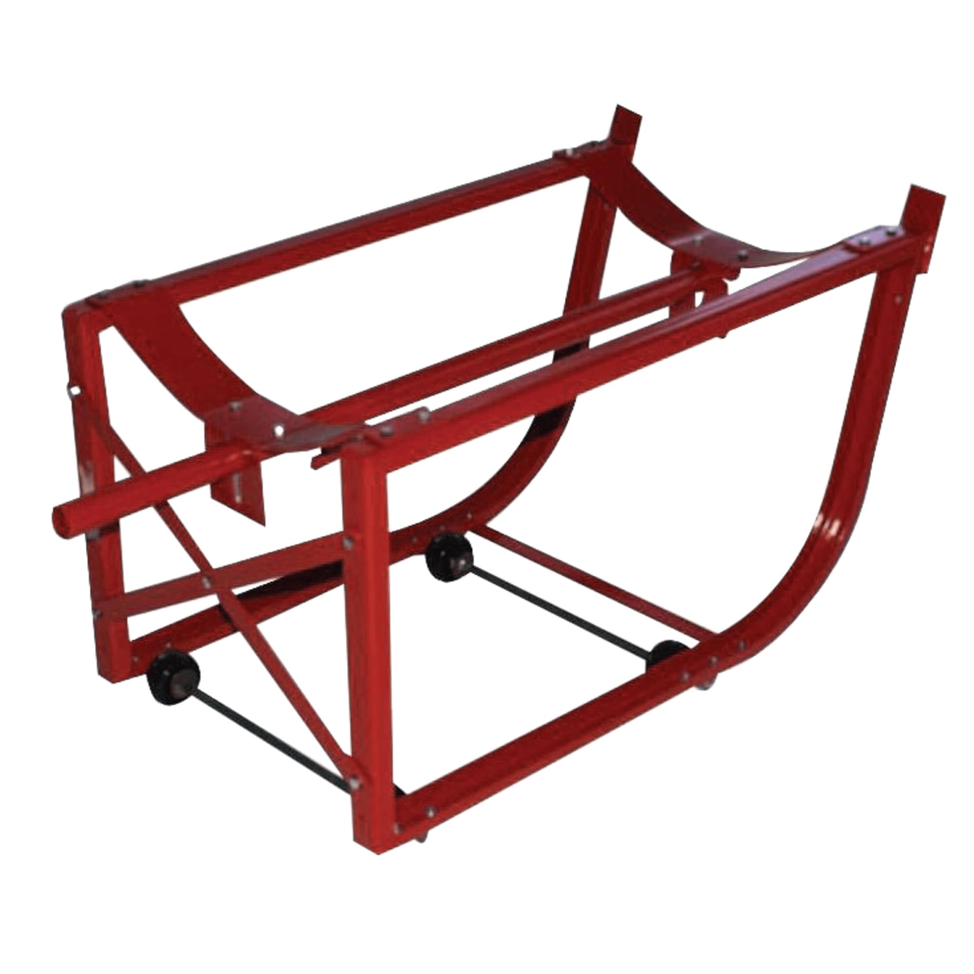 Milwaukee 40158 55-Gallon Drum Cradle Hand Truck with Wheels - Heavy Duty Industrial Drum Dolly for Chemical, Oil & Liquid Transport