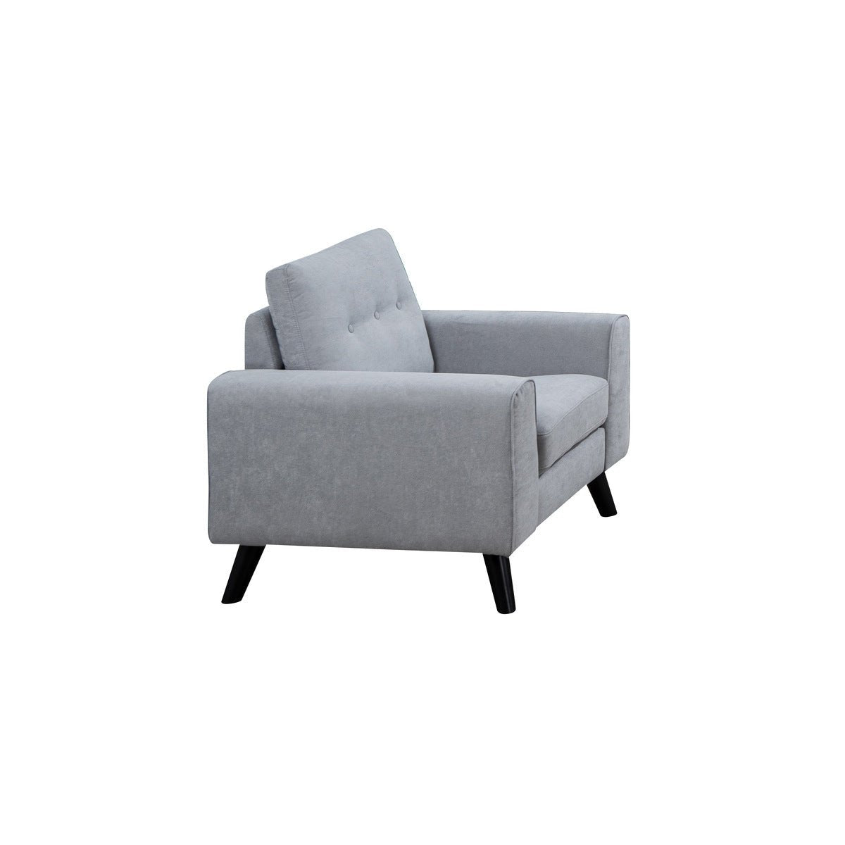 Evelyn Collection Chair - Modern Accent Chair for Living Room, Bedroom & Office - Stylish Upholstered Armchair with Wooden Legs - Perfect for Home Decor, Relaxing & Reading
