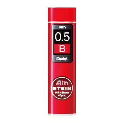 Pentel Ain STEIN Black Pencil Lead Refills - 0.5mm HB Graphite for Smooth Writing & Drawing - Perfect for School, Office & Sketching Artists