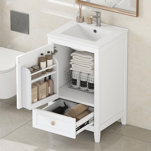 White With Drawer