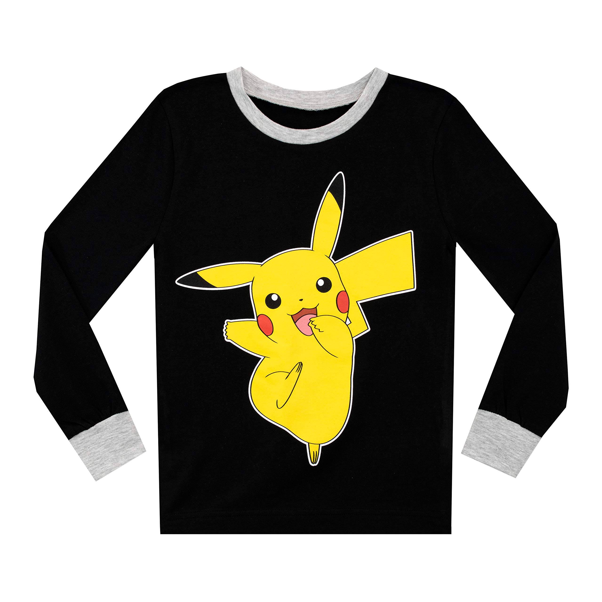 Pokemon Pikachu Boys Pajamas Set - Cute Cartoon Character Sleepwear for Kids - Perfect for Birthday Gifts, Sleepovers & Family Movie Nights