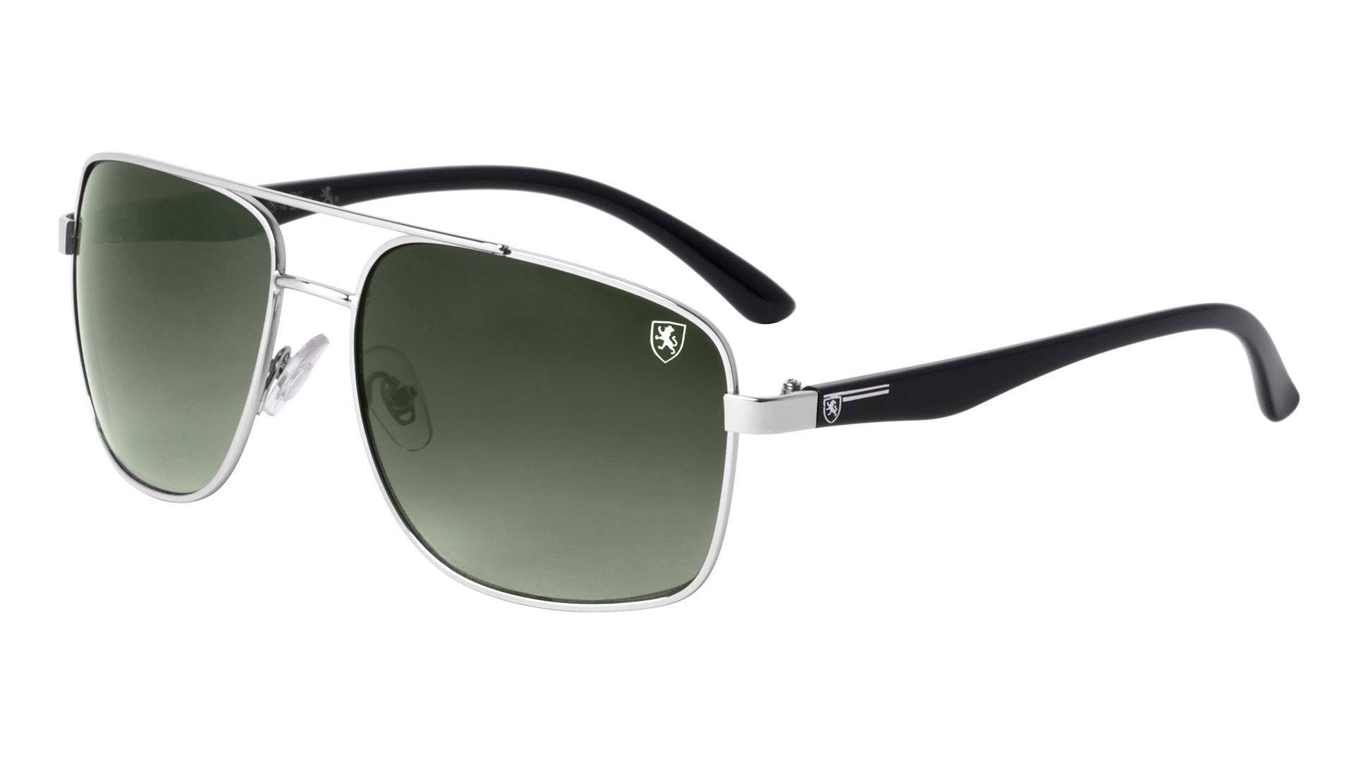 KHAN Clutch - Square Aviator Sunglasses for Men & Women | Polarized UV Protection | Classic Retro Style for Driving, Beach & Outdoor Activities