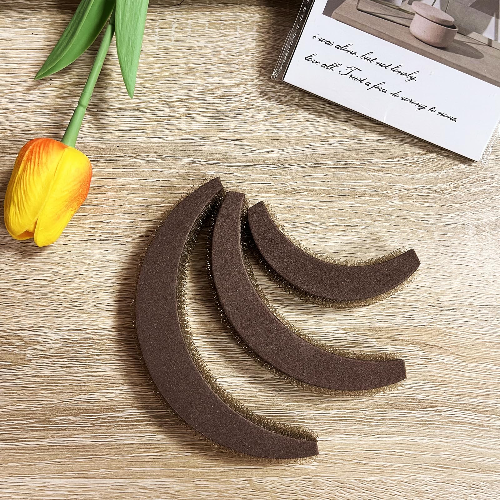 Invisible Hair Clip Comb for Volume Styling - Hair Bump Insert Tool with False Hair Pads & Extensions Accessories (Brown) | Perfect for Weddings, Parties & Everyday Hairstyles