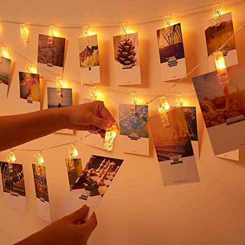 50 LED Fairy Twinkle Lights with Remote Control - 16.4ft Warm White Starry String Lights for Home Decor, Christmas, Halloween, Thanksgiving, Wedding & Valentine's Day - Perfect for Bedroom, Garden, Party and Outdoor Decoration