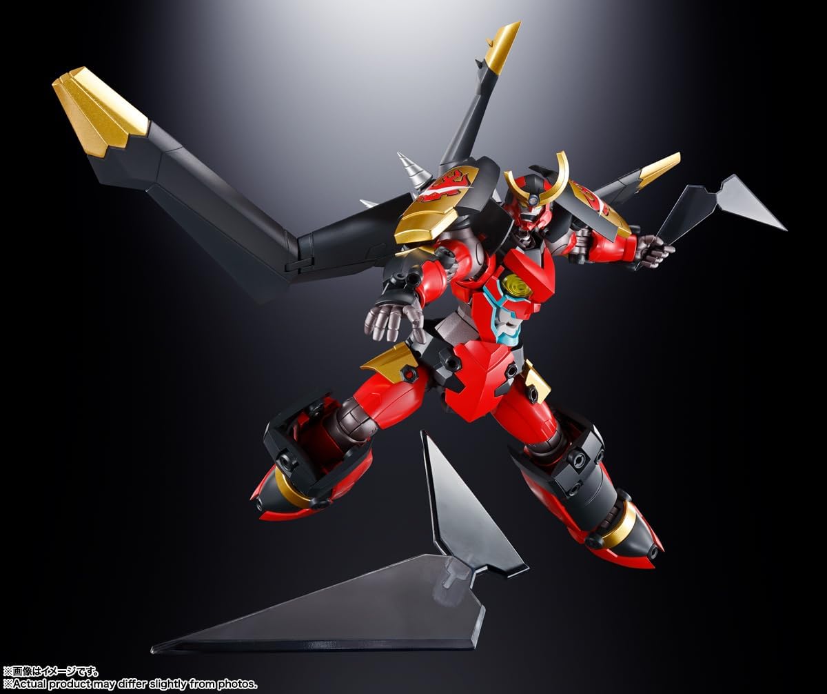 Bandai Soul of Chogokin GX-107 Gurren Lagann & Giga Drill Set - Premium Anime Action Figure Collectible for Display & Play - Perfect for Anime Fans & Collectors