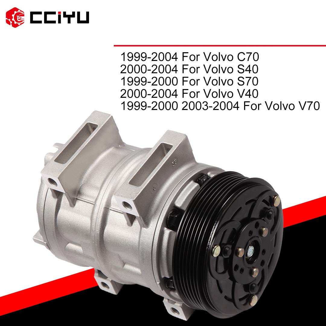 Volvo C70 S40 AC Compressor Replacement 1999-2004 - High Performance Air Conditioner Clutch Compressor - Perfect for Summer Cooling & Auto AC Repair
