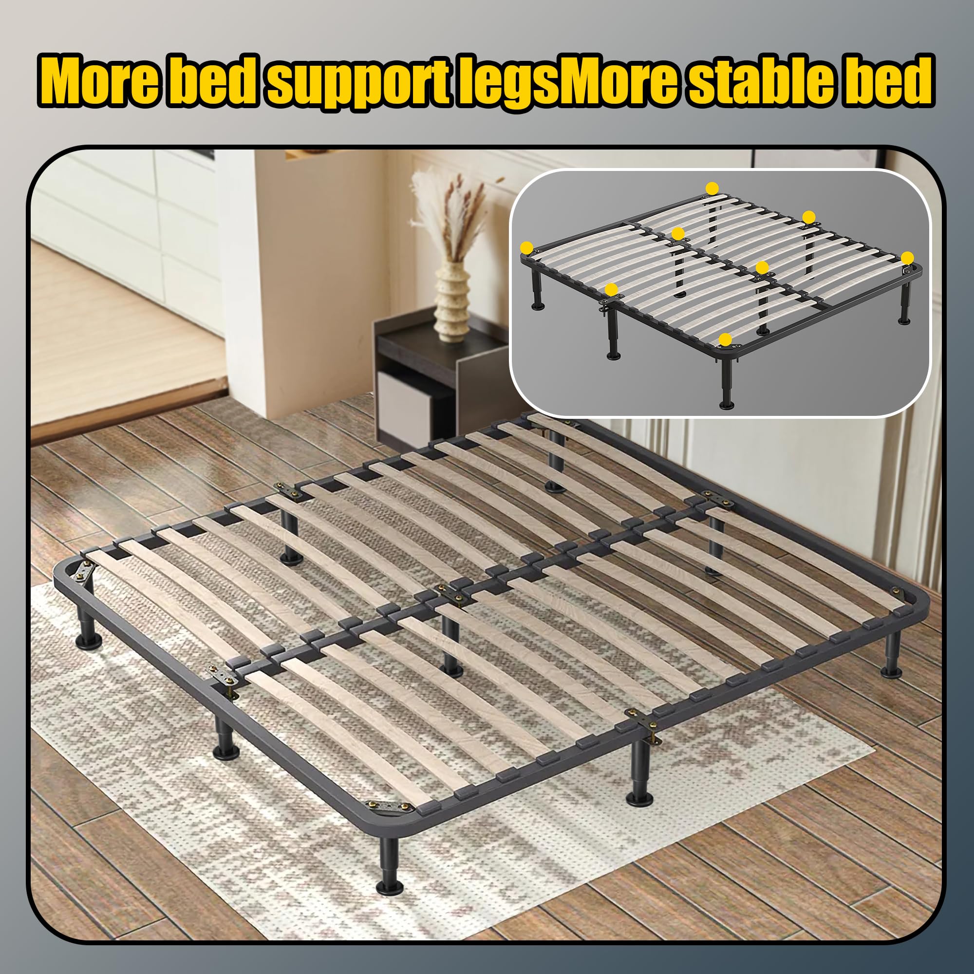 Heavy Duty Adjustable Bed Frame Legs 10