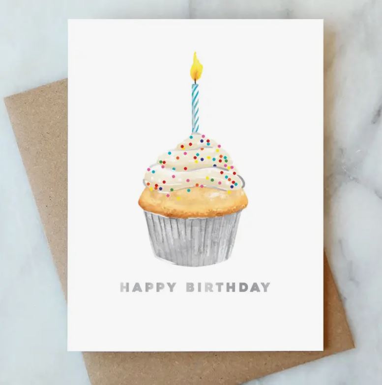 ABIGAIL JAYNE Happy Birthday Cupcake Toppers - 24pcs Edible Cake Decorations for Birthday Parties, Baby Showers & Celebrations - Perfect for Cupcakes, Cakes & Desserts