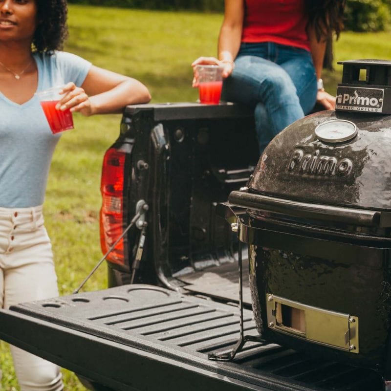 Primo Oval XL 400 Ceramic Charcoal Grill - Large Outdoor Smoker & BBQ Grill for Backyard, Patio, and Tailgating - Perfect for Grilling, Smoking, and Slow Cooking Meats