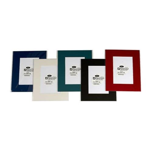 Logan Pre-Cut 8x10 Smooth Black Mat Board - Perfect for Framing Photos, Artwork, and Certificates