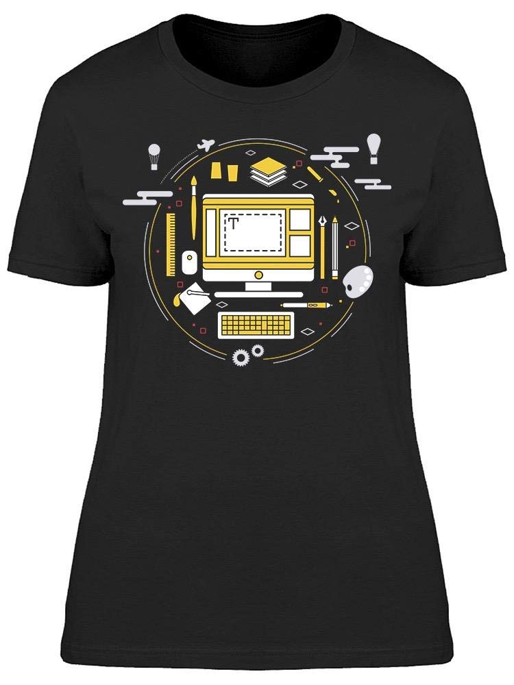 Women's Circle Design Graphic T-Shirt - Casual Comfort Fit Tee for Everyday Wear | Perfect for Outings, Workouts, and Relaxing at Home