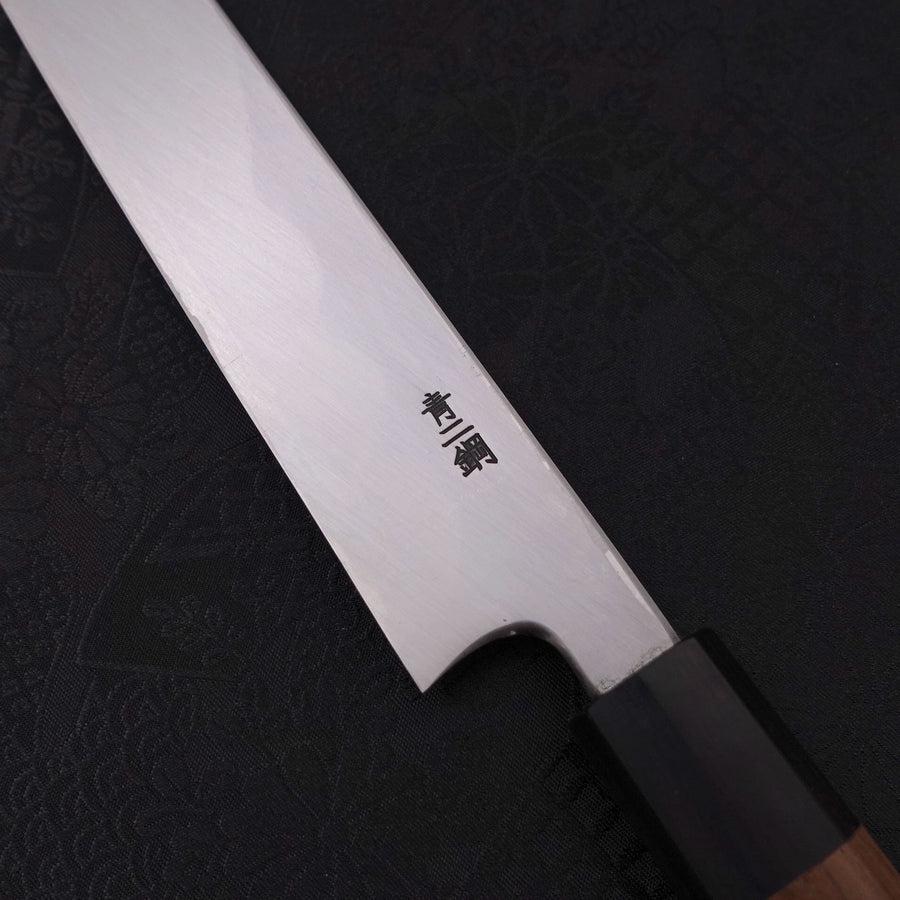 Premium Yanagiba Sushi Knife 240mm - High Carbon Blue Steel #2 with Kasumi Finish & Walnut Handle - Perfect for Sushi Chefs & Japanese Cuisine Lovers