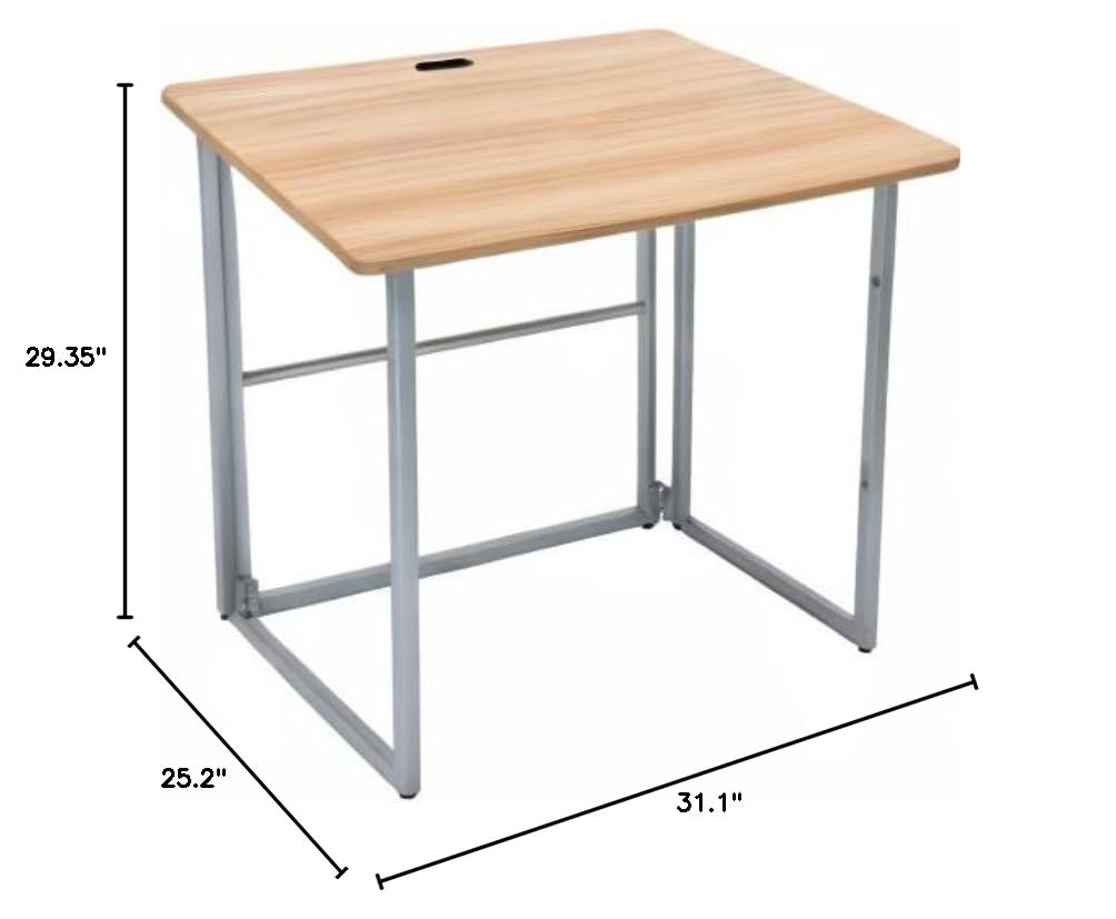 Portable Folding Desk with Handle - Compact Workstation for Home & Office