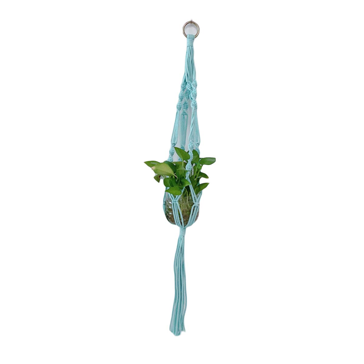 Handcrafted Braided Rope Hanging Planter Basket - Camidy Plant Hangers for Flower Pots | Boho Home & Office Decor | Perfect for Indoor Plants, Balconies, and Patios