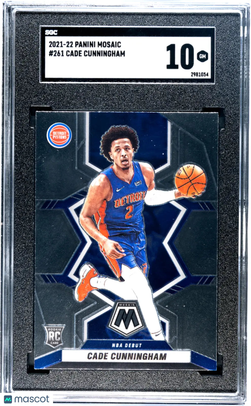 2021 Panini Mosaic Basketball Cade Cunningham RC Rookie Card SGC 10 Gem Mint - Perfect for NBA Collectors & Sports Memorabilia Enthusiasts