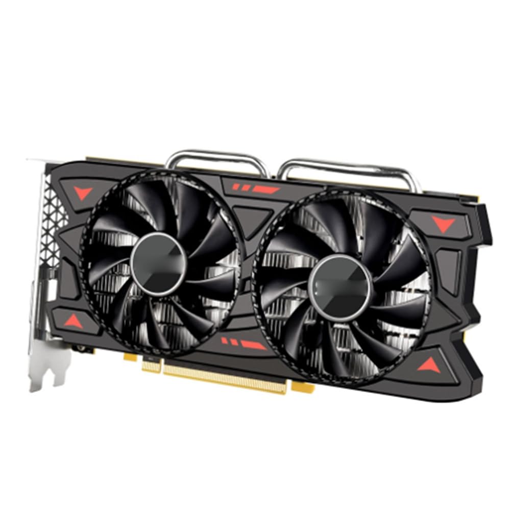 Komdndht RX580 8G GDDR5 Gaming Graphics Card - Dual Fan Cooling, 7000MHz, 256-bit, 4K Ready - Perfect for PC Gaming, VR, Video Editing & Cryptocurrency Mining