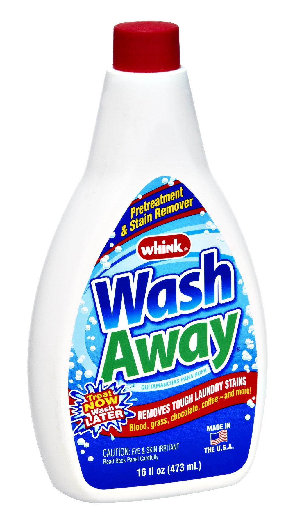 Powerful Wash Away Laundry Stain Remover - Effective for Clothes, Sheets & Fabrics | Quick Stain Removal for Tough Spots | Perfect for Families, Gym Clothes & Household Cleaning