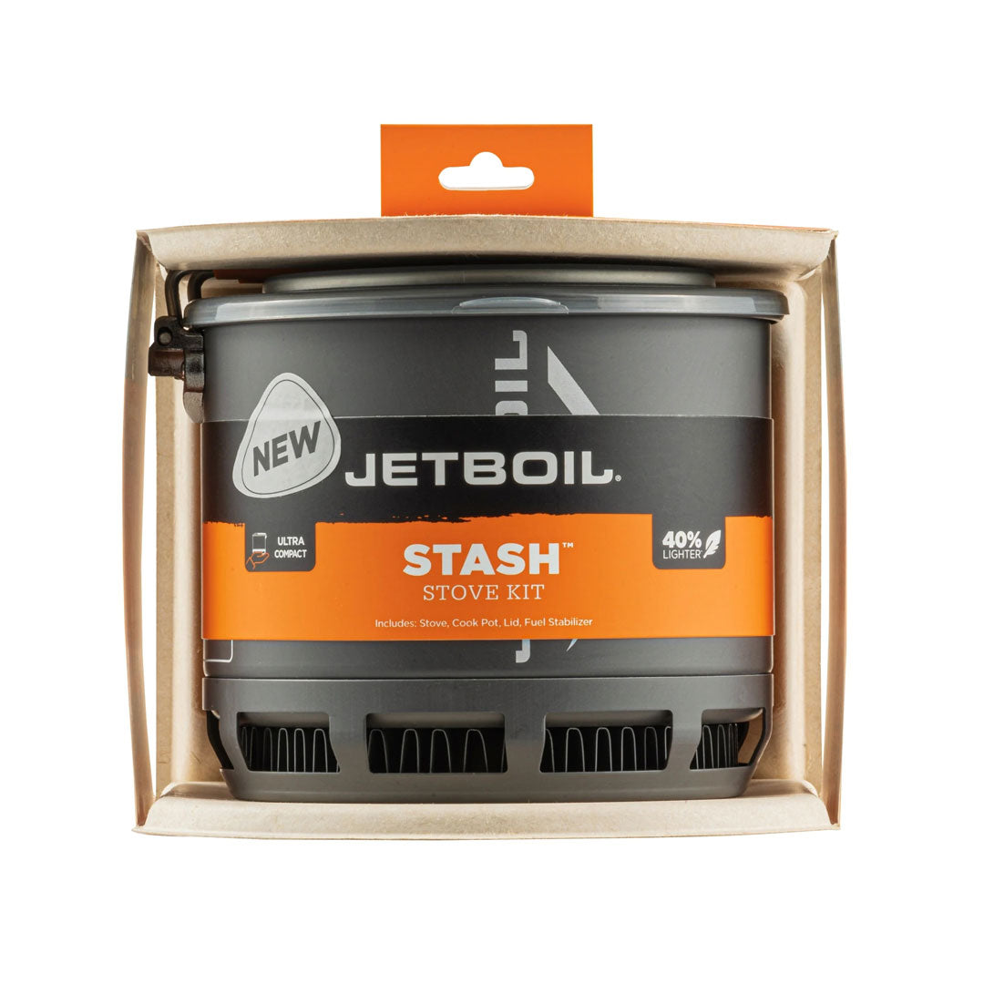 Jetboil Stash Ultralight Backpacking Stove System - Compact Camping Cookset for Hiking, Backpacking & Outdoor Adventures