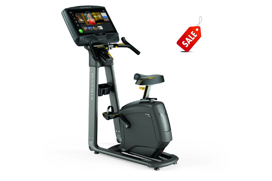 Matrix U50 Upright Exercise Bike - Quiet Magnetic Resistance, LCD Display & Heart Rate Monitor | Home Gym Equipment for Cardio Workouts | Perfect for Small Spaces & Apartment Fitness