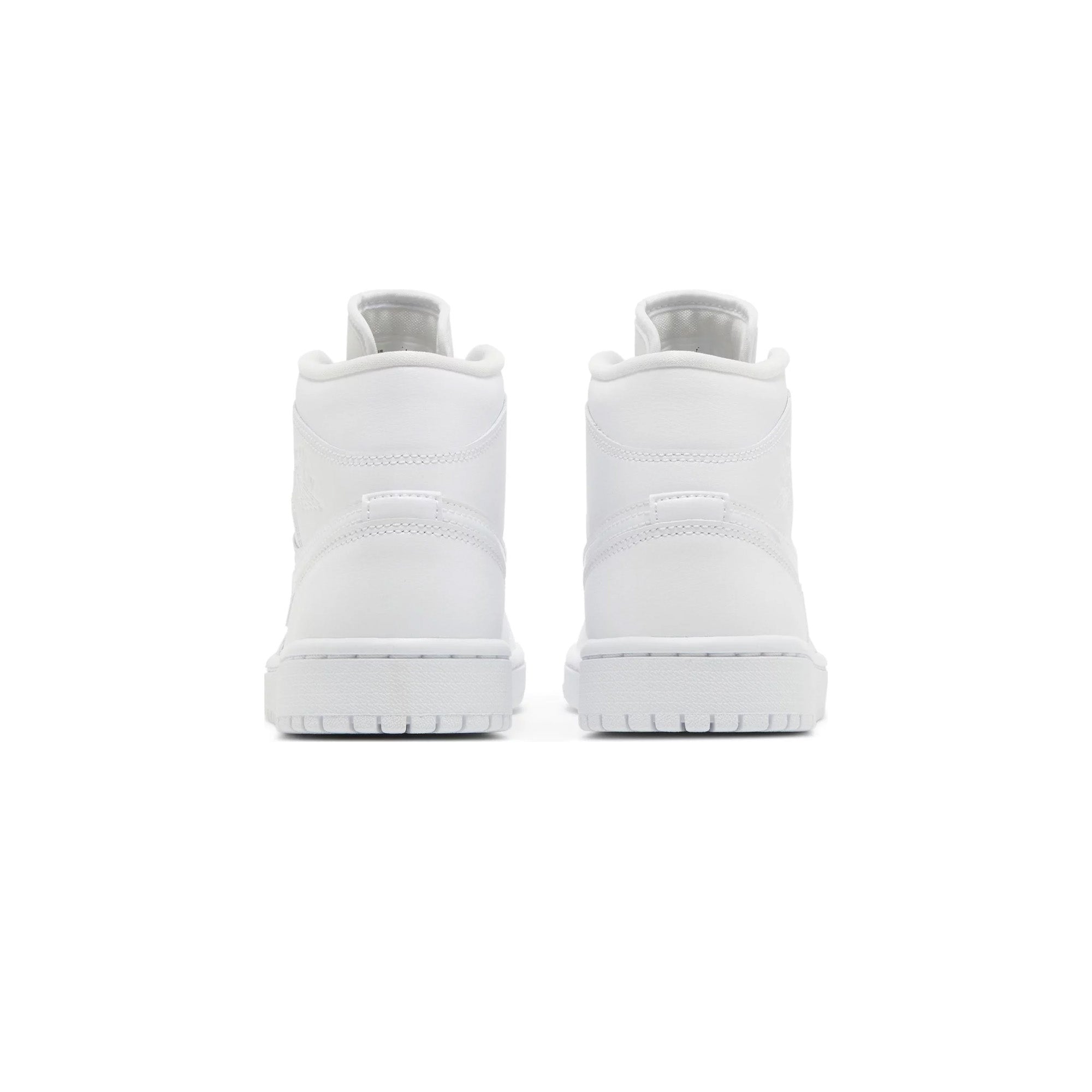 Air Jordan 1 Mid 'Triple White' Women's Basketball Shoes (2022) - Comfortable Sneakers for Casual Wear, Gym & Street Fashion
