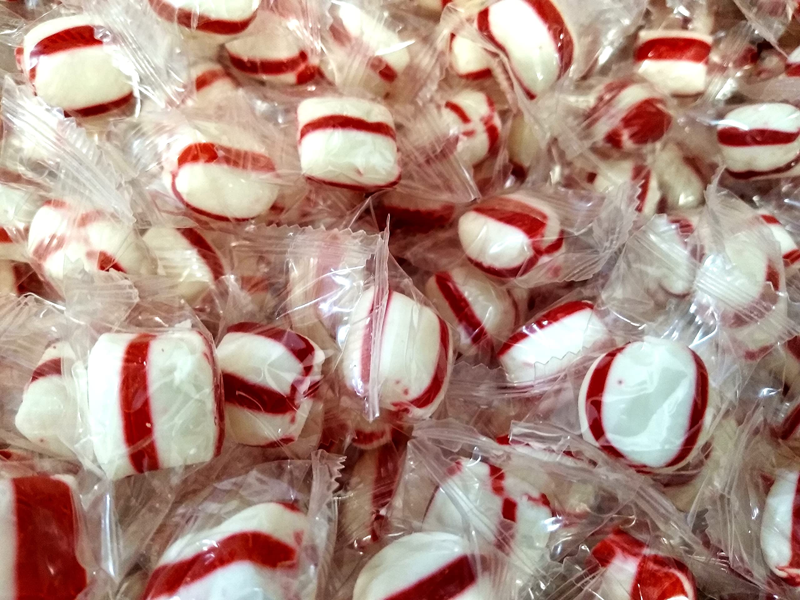 Bulk Peppermint Puffs - 2 lbs Individually Wrapped Soft Mint Candies for Fresh Breath | Perfect for Office, Parties & Gift Baskets
