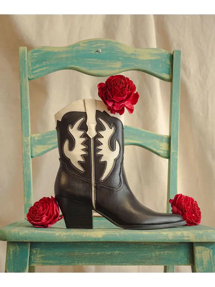 Houston Black Layered Panel Cowboy Boots - Western Style Leather Boots for Men | Perfect for Rodeo, Country Dancing & Outdoor Adventures