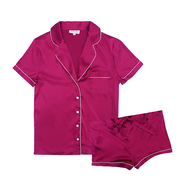 Bardot Women's Short Sleeve Pajama Set - Soft Cotton Sleepwear for Summer & Lounge - Perfect for Nightwear, Relaxing at Home, and Travel