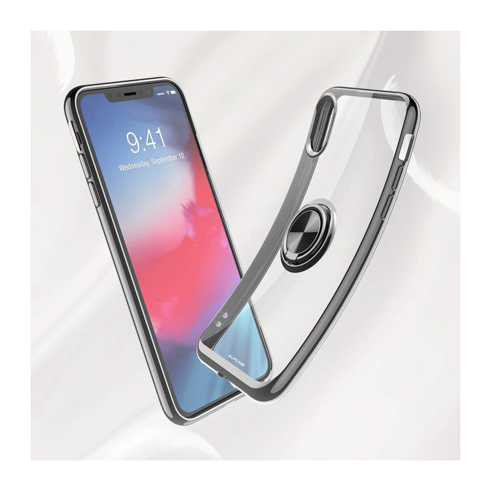 iPhone X / XS Unicorn Beetle Pro Snap Ring Case - Heavy Duty Protective Cover with Built-in Screen Protector | Perfect for Outdoor, Work & Daily Use