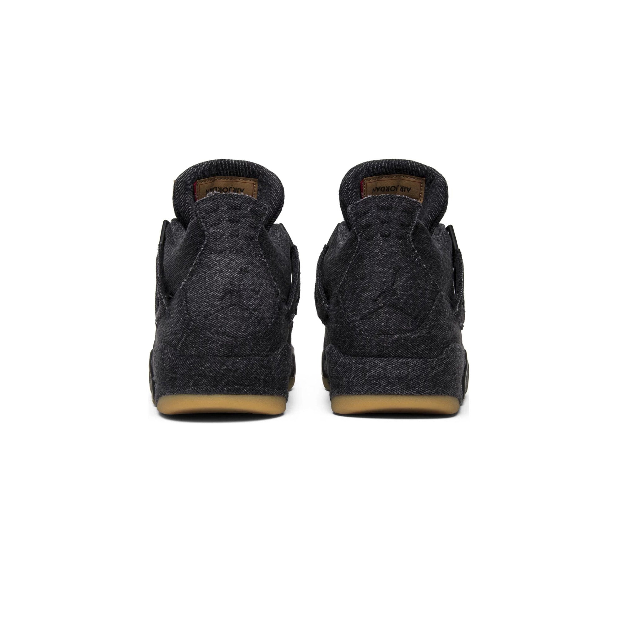Air Jordan 4 x Levi's Black Denim Sneakers (2018) - Men's Limited Edition Basketball Shoes for Streetwear & Casual Outfits