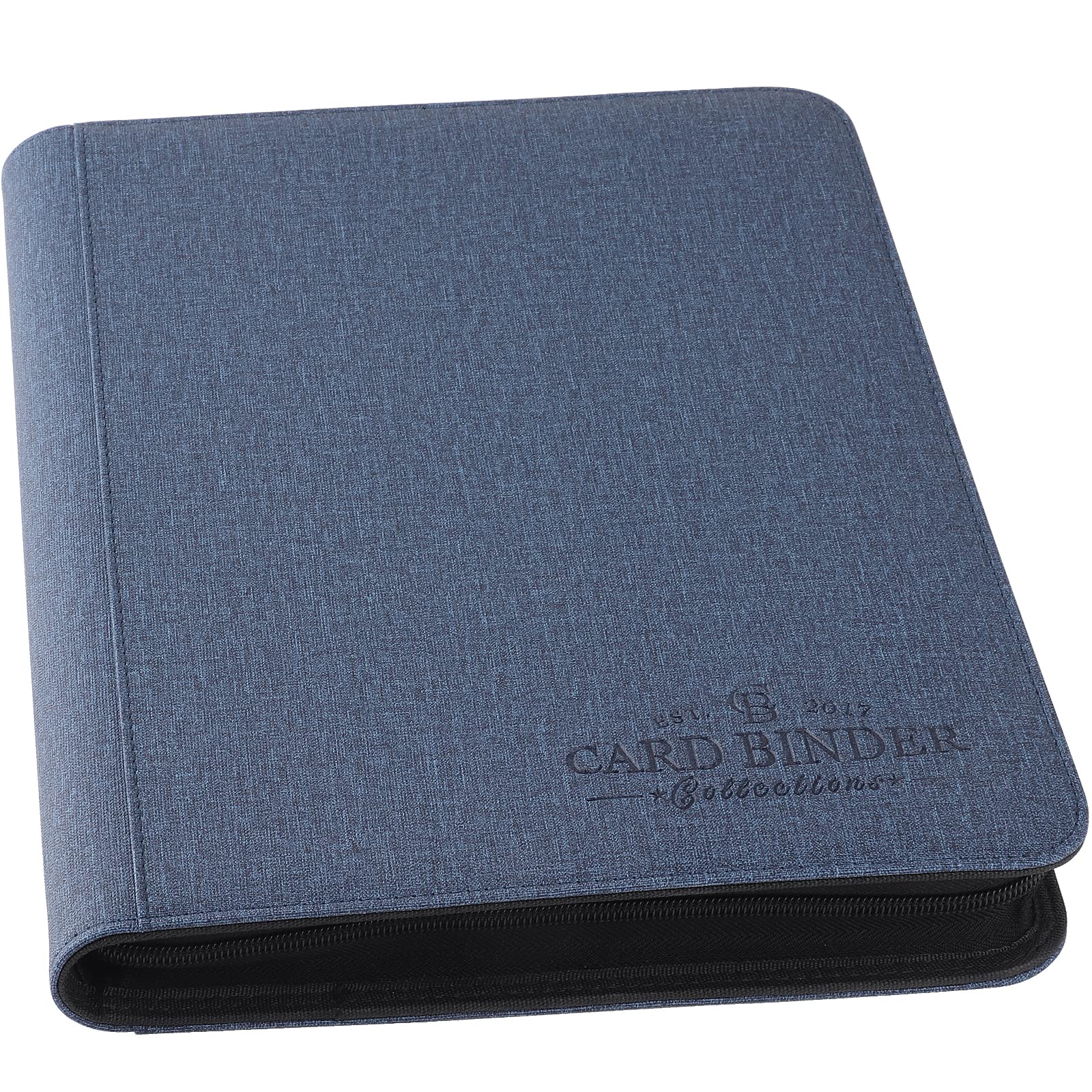 Premium Foalgo Trading Card Binder - 540 Side Loading Pocket Card Collection Album for TCG, MTG, Pokemon, Baseball & Yugioh Cards (Blue) - Perfect for Gaming Tournaments, Collectors & Card Storage Organization