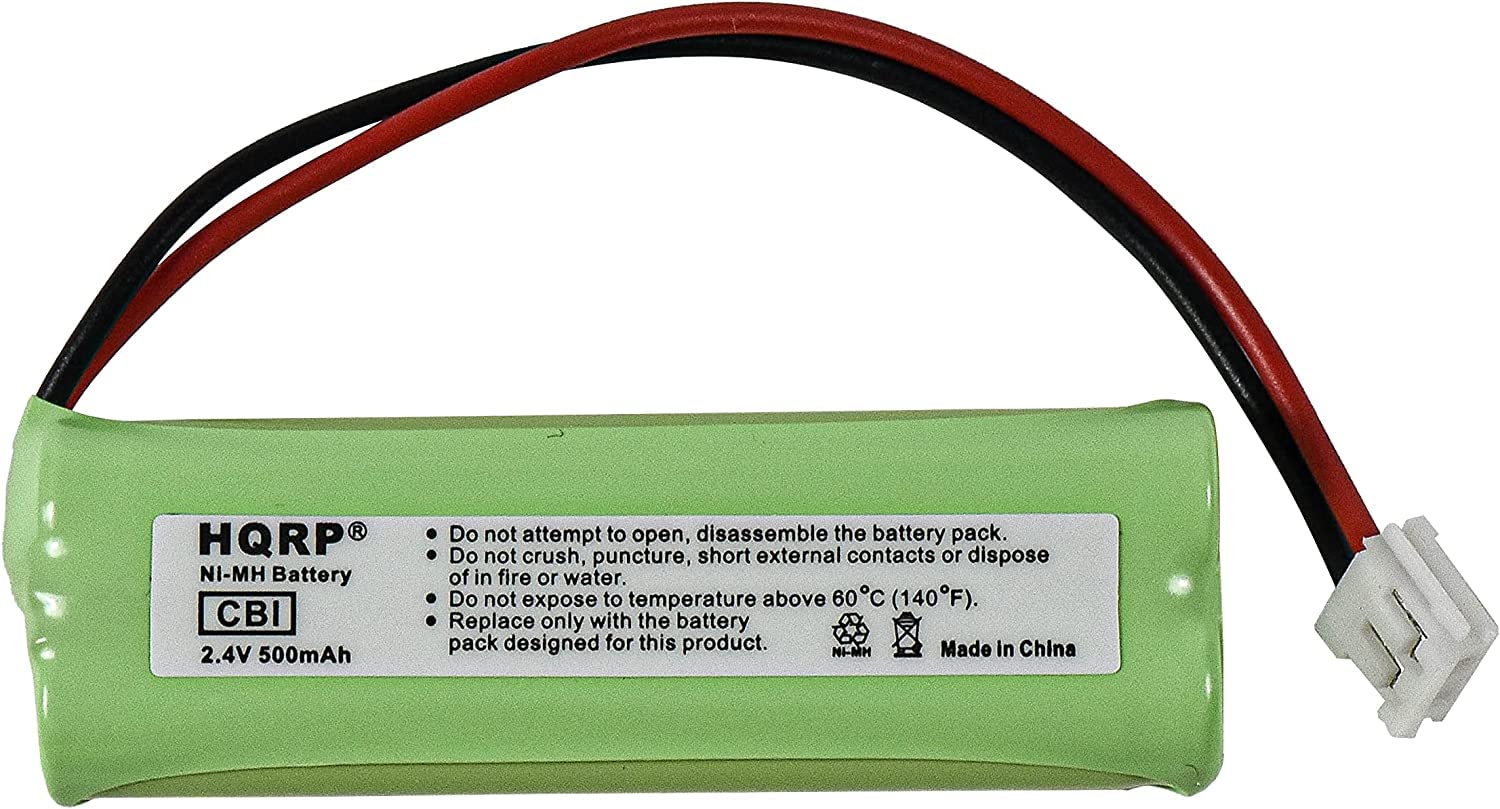 HQRP 2-Pack Rechargeable Cordless Phone Batteries Compatible with VTech BT-18443 / BT18443 - Long Lasting Replacement Battery for Home & Office Use