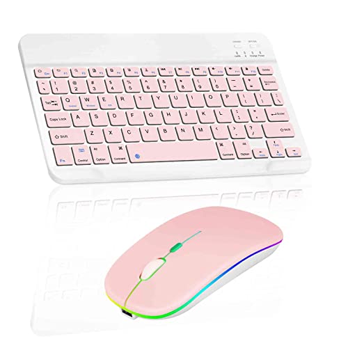 Baby Pink Keyboard with Baby Pink RGB LED mouse