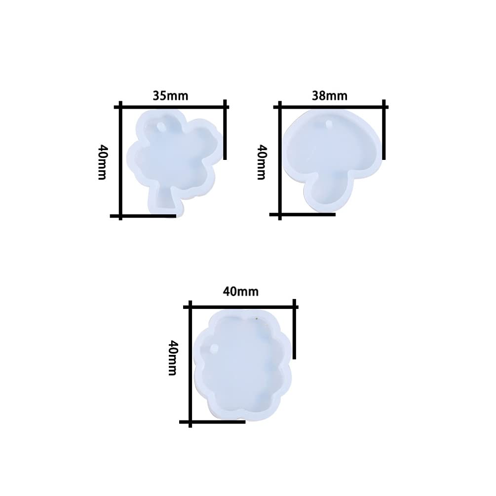 3pcs Silicone Pendant Molds for Jewelry Making, Resin Casting, Chocolate & Soap Crafts - DIY Diamond Ice Cube, Earrings & Handmade Jewelry Supplies - Perfect for DIY Gifts, Home Decor & Craft Projects