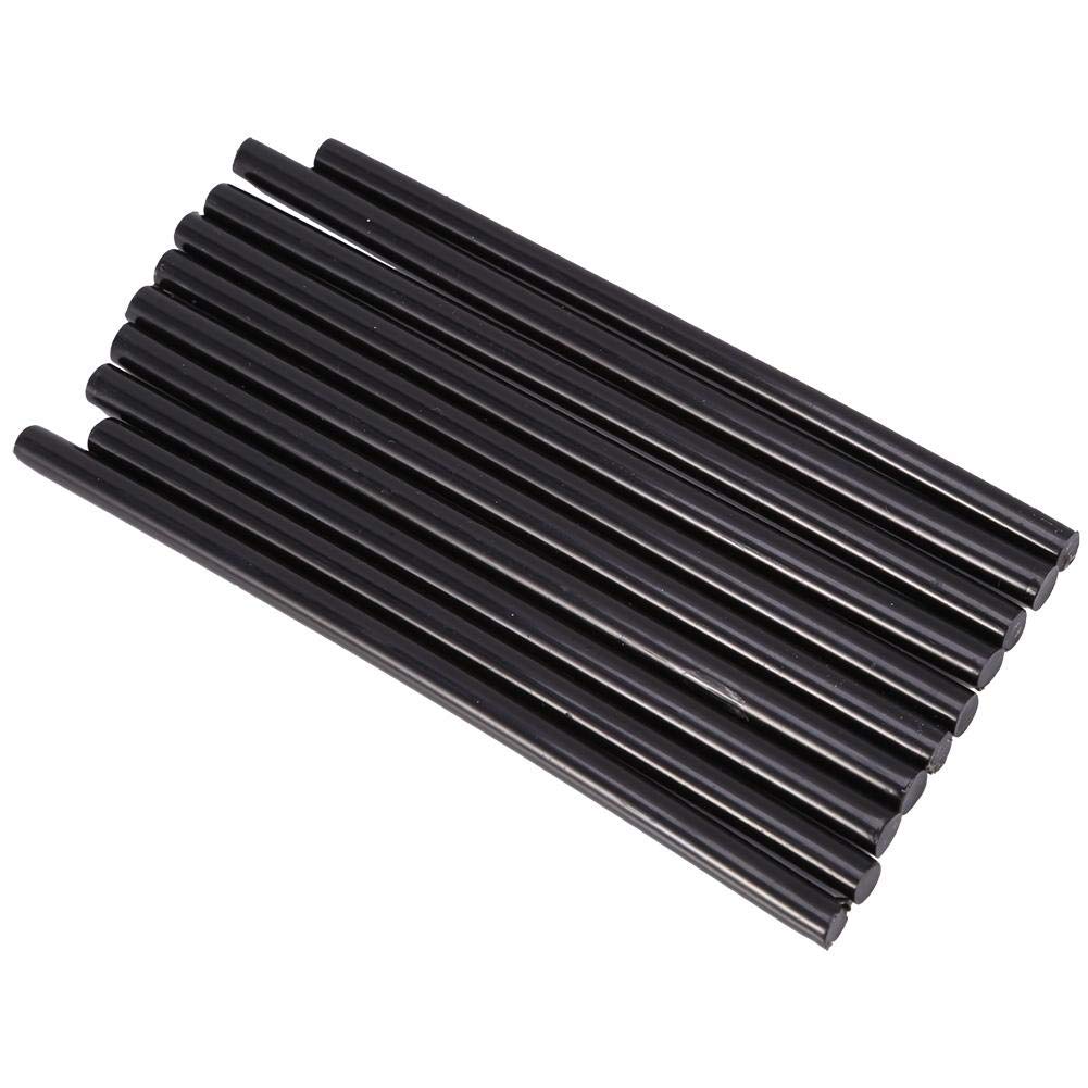 10Pcs Hot Melt Glue Sticks - 7x150mm High Strength Adhesive for DIY Crafts, Small Power Glue Guns (20W) - Perfect for Home Repairs, School Projects & Creative Arts (Black)