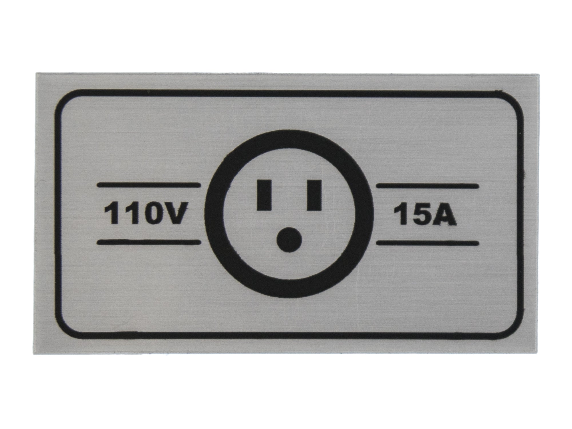 110V 15A RV Power Cord Hook Up Decal - Heavy Duty Electrical Plug for Camper, Trailer & Motorhome - Outdoor Camping & Road Trip Essentials