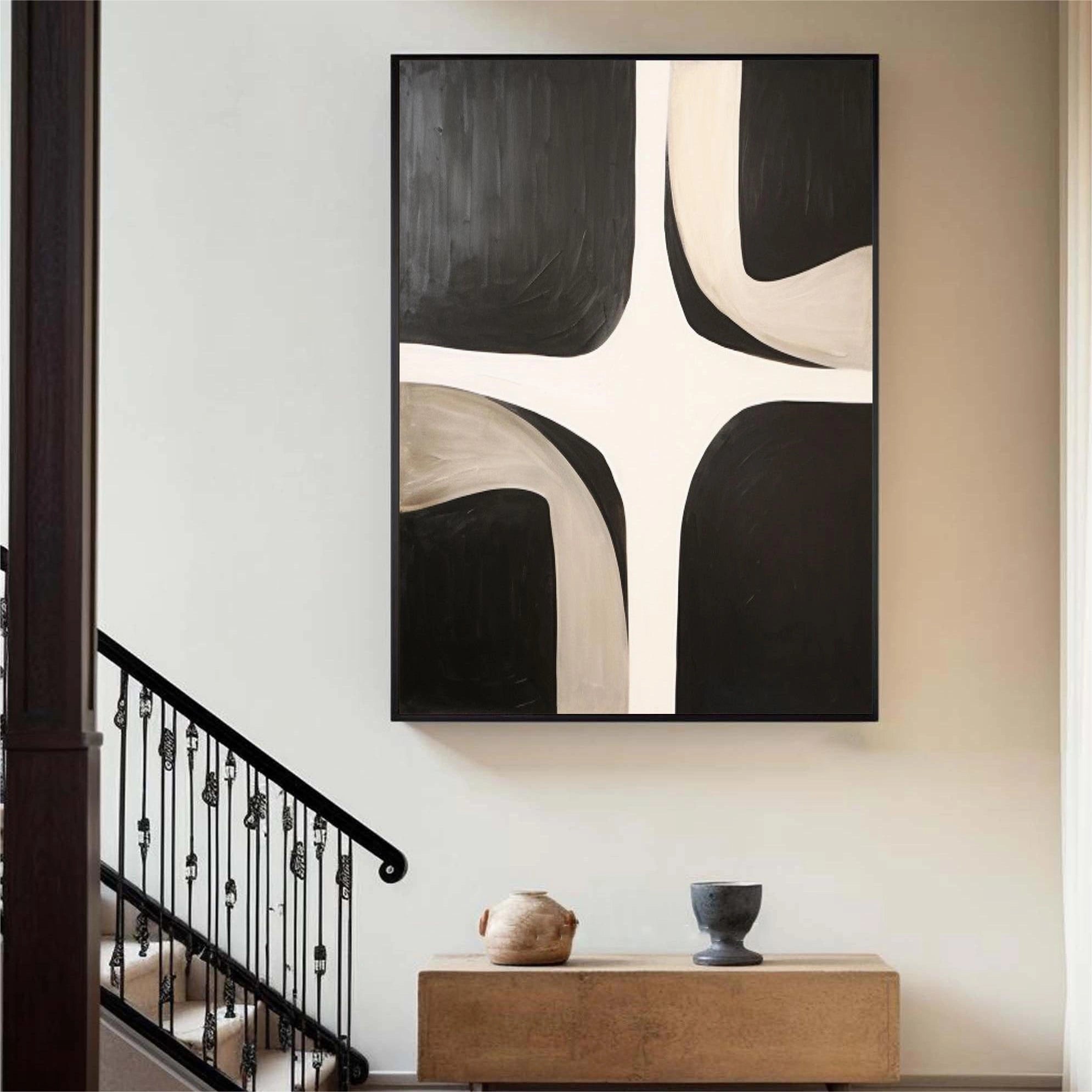 Abstract Tranquility Art Painting - Modern Wall Decor for Living Room, Bedroom & Office | Large Canvas Print | Home & Office Decor | #WS101