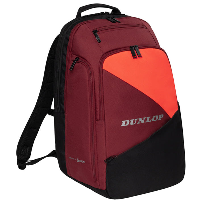 Dunlop CX Performance Backpack Racquet Bag for Tennis - Lightweight Durable Red Tennis Backpack with Padded Straps | Perfect for Tennis Players, Coaches & Travel