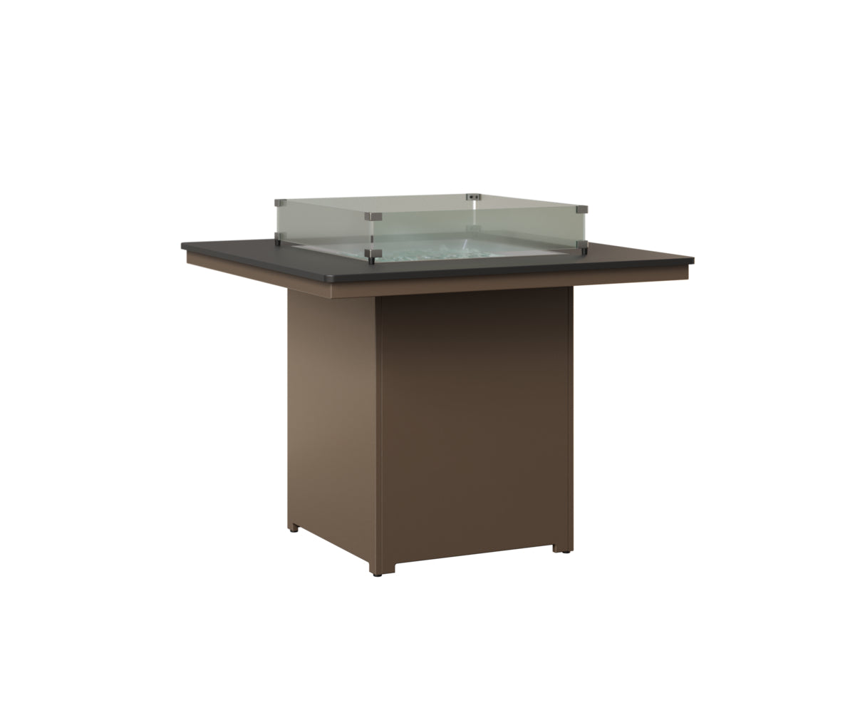 Berlin Gardens Numa Square Fire Pit - Outdoor Counter Height Fire Pit for Patio, Backyard & Garden Gatherings - Perfect for Campfires, BBQs & Entertaining