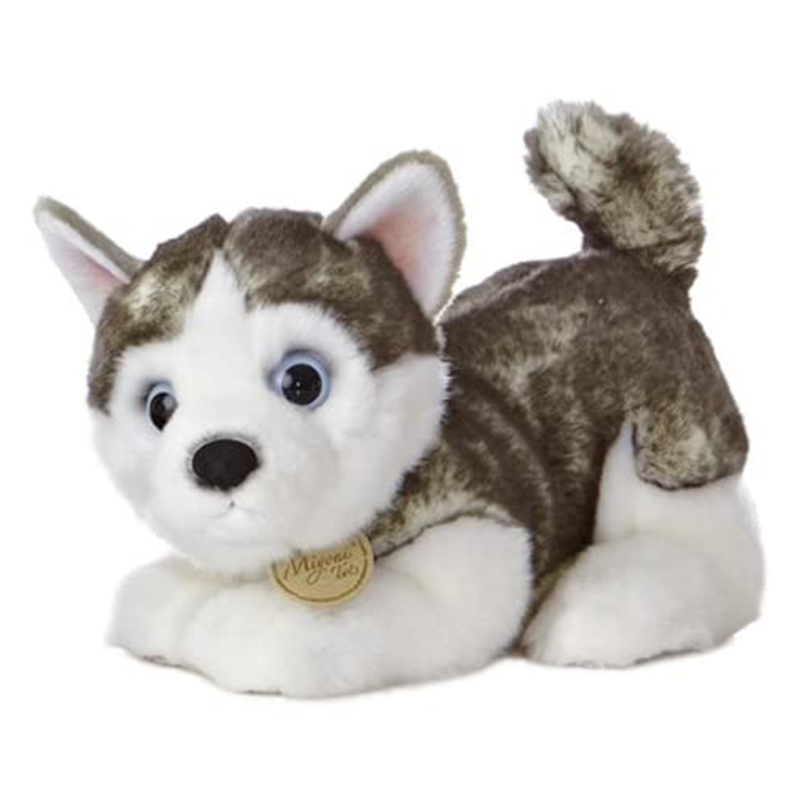 Aurora Miyoni Siberian Husky Pup 10 Inch Plush Stuffed Animal Toy - Soft Cuddly Dog Plushie for Kids, Collectors & Dog Lovers - Perfect for Gifts, Bedroom Decor & Nursery Comfort