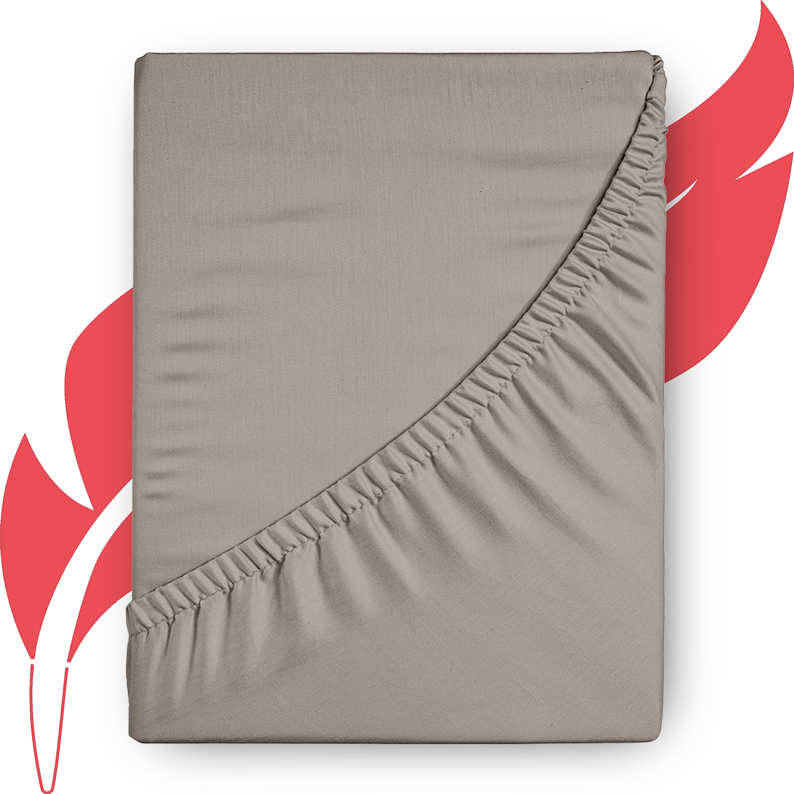 Premium 1000-Thread-Count Egyptian Cotton Queen Fitted Sheet - 16