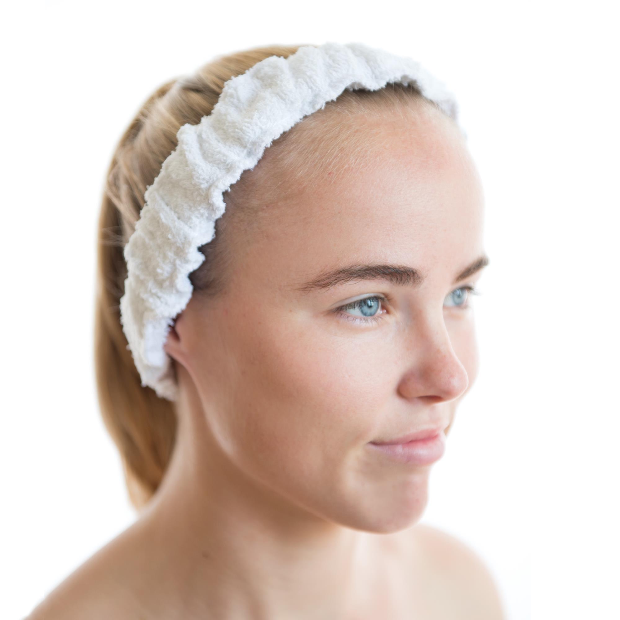Canyon Rose Headband for Women - Stretchy Elastic Terry Cloth Head Wrap for Workouts, Yoga, and Everyday Use